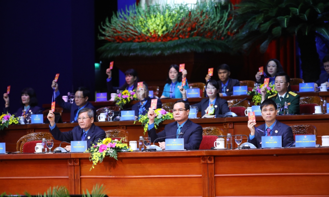 Ngày làm việc thứ nhất Đại hội XIII Công đoàn Việt Nam, nhiệm kỳ 2023 - 2028, khai mạc sáng 1/12. 