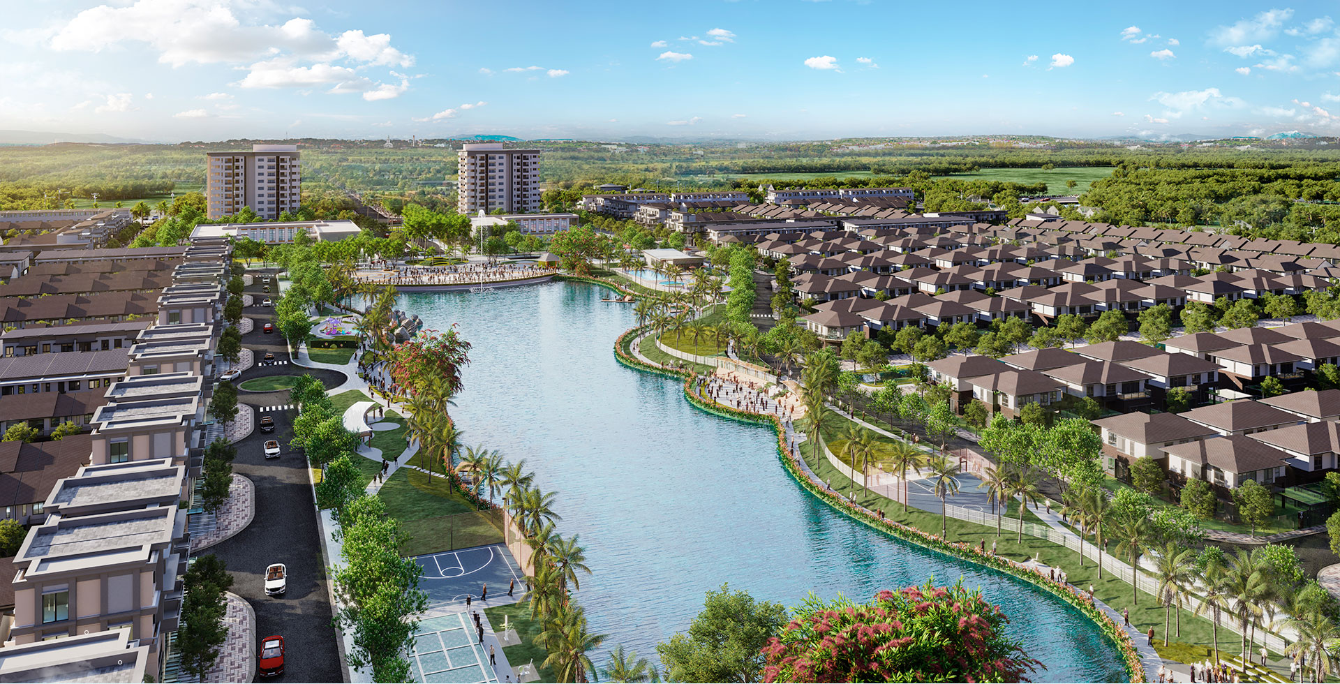 Phối cảnh nhà ở xã hội của Nam Long ở Cần Thơ