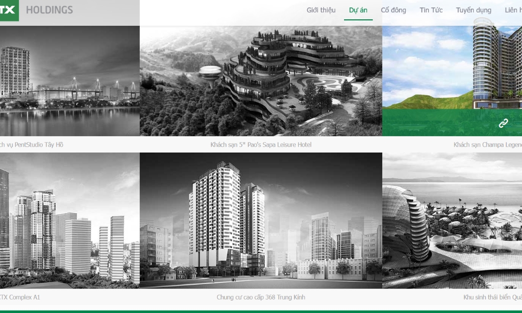 Trang web của Tổng CTCP Đầu tư Xây dựng và Thương mại Việt Nam .
