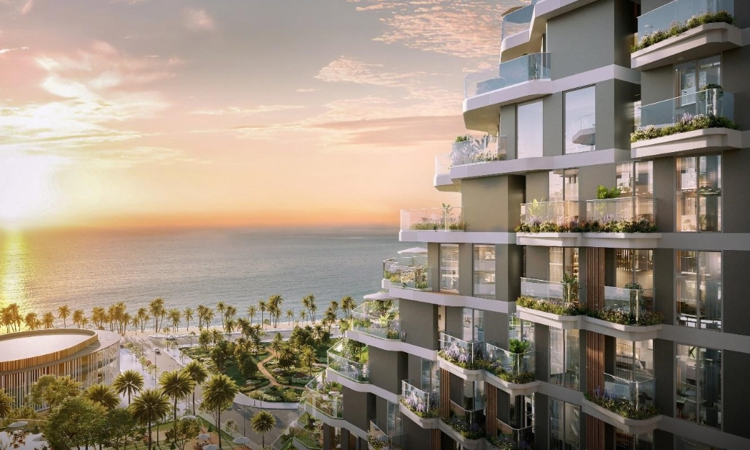 Được thiết kế giật cấp, các căn hộ có tầm view ngắm trọn vẹn bình minh và hoàng hôn nơi đảo ngọc.