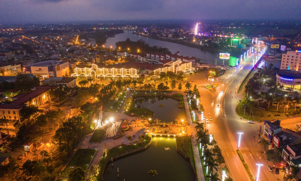 Thành phố Đông Hà (Quảng Trị) về đêm