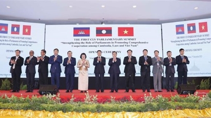 Parliamentary Summit between Cambodia, Laos & Vietnam opens in Vientiane