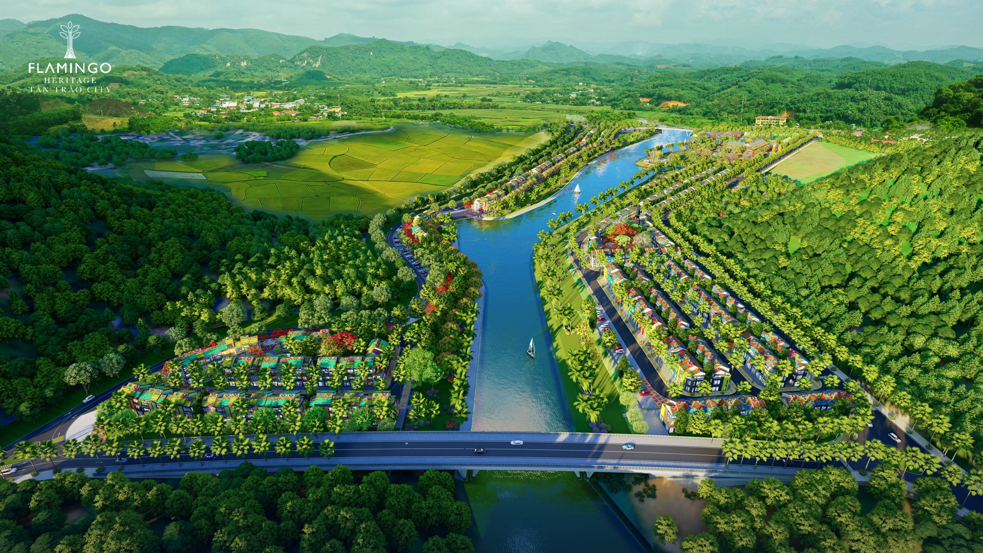 Phối cảnh tổng thể Flamingo Heritage Tân Trào City. Ảnh: Flamingo Holdings.
