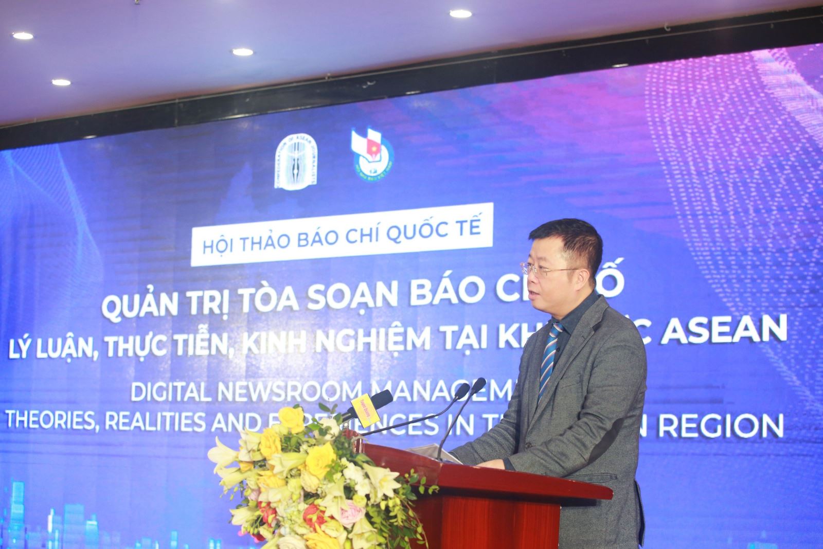 Thứ trưởng Bộ Thông tin & Truyền Thông Nguyễn Thanh Lâm phát biểu tại hội thảo