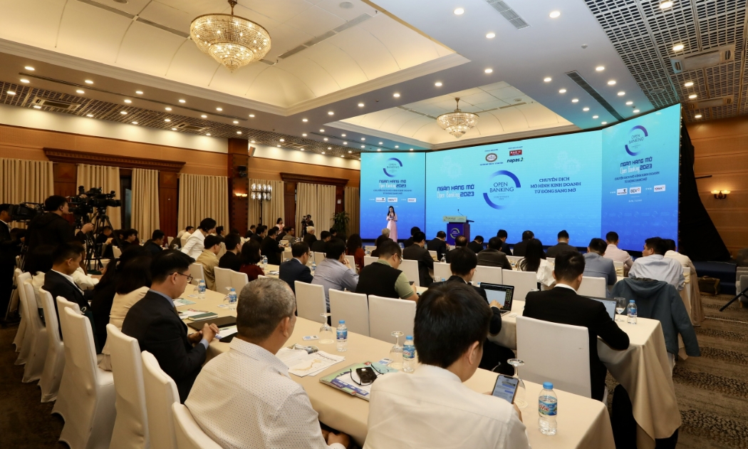 Hội thảo Ngân hàng mở/Open Banking 2023 cũng quy tụ một loạt gương mặt xuất sắc trong lĩnh vực công nghệ ngân hàng. Ảnh: Việt Dũng
