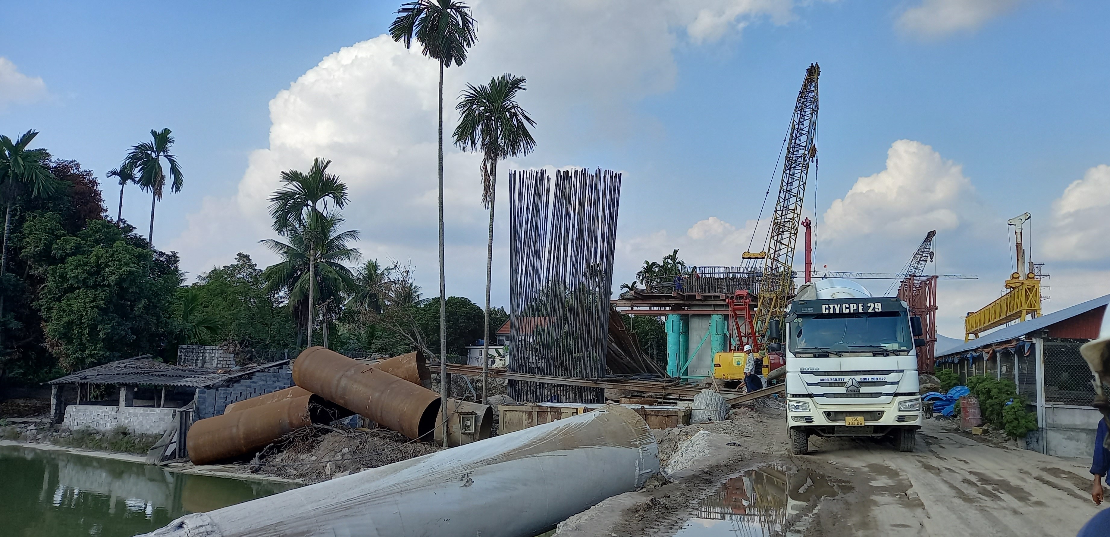 Công trình thi công cầu Lại Xuân 