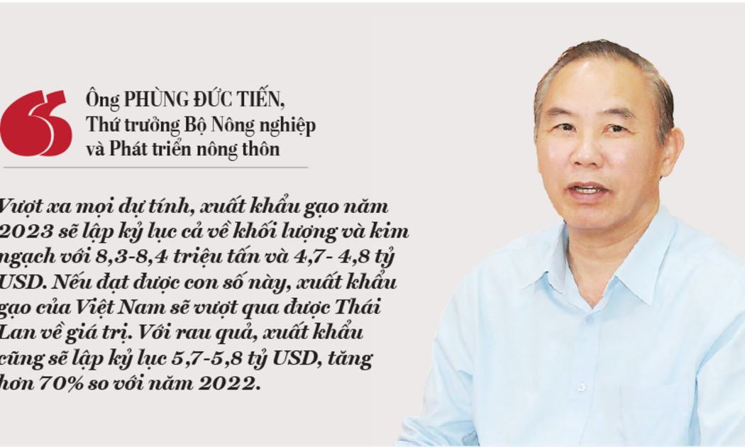  Ông Phùng Đức Tiến, Thứ trưởng Bộ Nông nghiệp và Phát triển Nông nghiệp và Phát triển nông thôn.