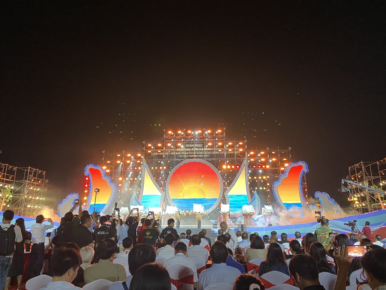 Lễ khai mạc Festival T&ocirc;m C&agrave; Mau năm 2023.