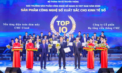 CMC Cloud giành giải Bạc sản phẩm Make in Viet Nam xuất sắc 2023 cho Kinh tế số
