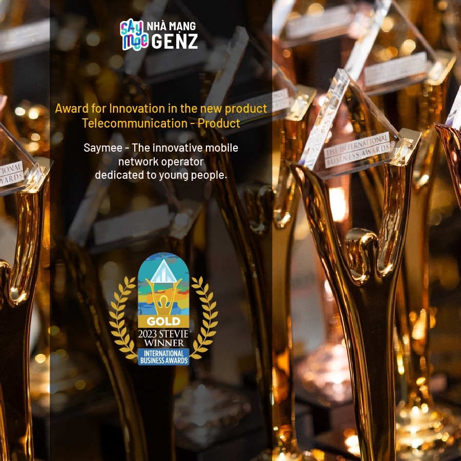 Cúp vàng hạng mục Sản phẩm mới thuộc Giải thưởng kinh doanh quốc tế (IBA), Stevie Awards 2023.