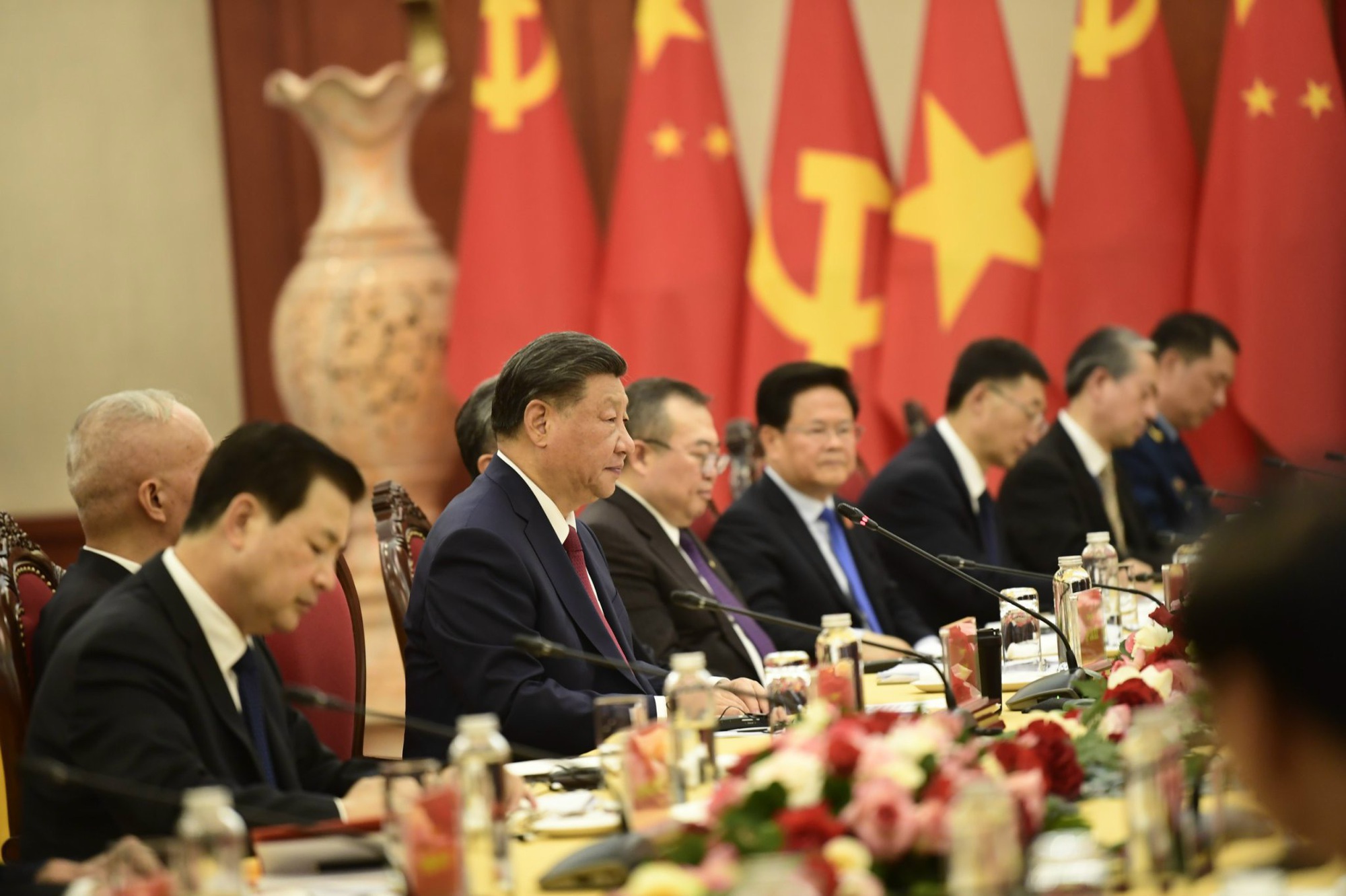 Tổng Bí thư, Chủ tịch nước Tập Cận Bình khẳng định Trung Quốc coi trọng cao độ quan hệ với Việt Nam. Ảnh: VGP.