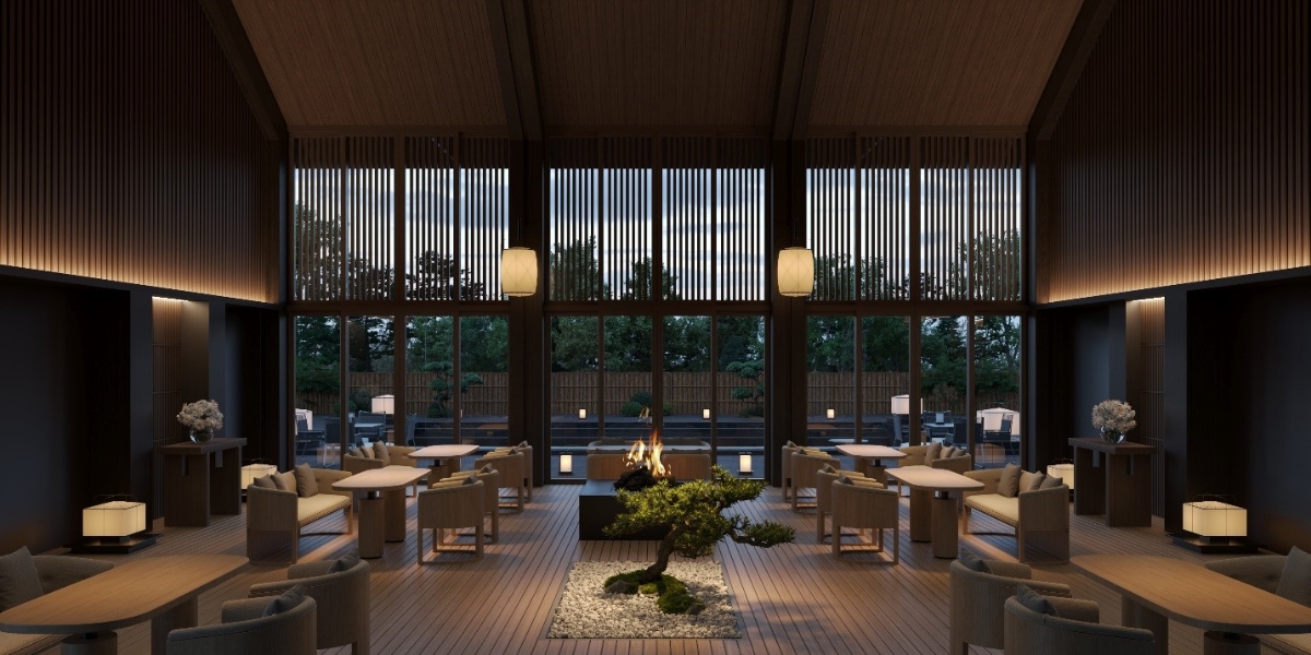 Nh&agrave; h&agrave;ng thực dưỡng trong tổ hợp Onssen Clubhouse.