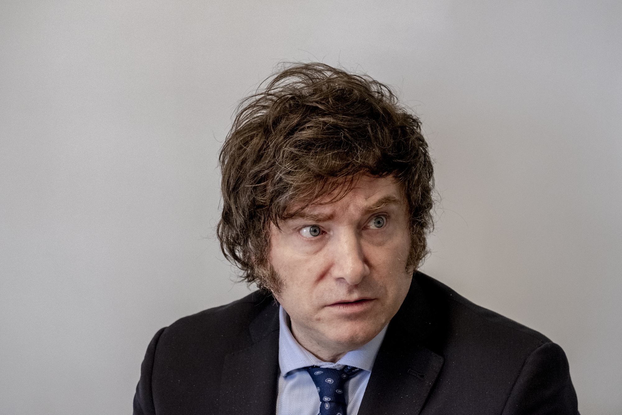 Tổng thống Argentina Javier Milei - Ảnh: Bloomberg.