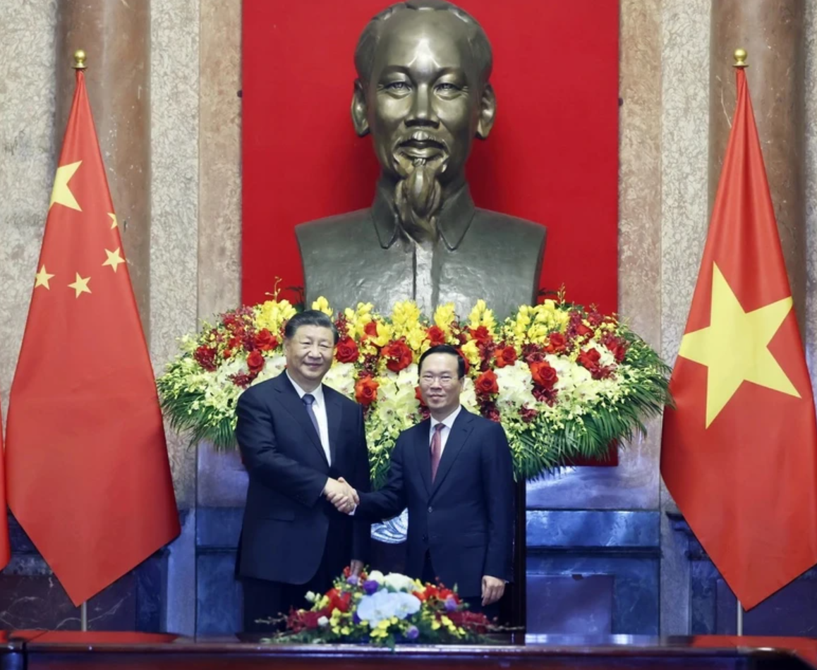 Chủ tịch nước V&otilde; Văn Thưởng hội đ&agrave;m với Tổng B&iacute; thư, Chủ tịch nước Tập Cận B&igrave;nh.