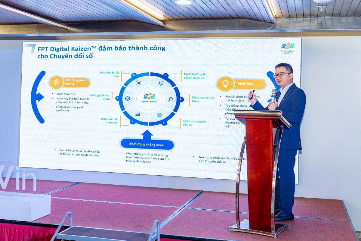 &Ocirc;ng Th&acirc;n Minh Ngọc - Ph&oacute; Chủ tịch cấp cao ki&ecirc;m Ph&oacute; Gi&aacute;m đốc Khối Doanh nghiệp đề xuất nhiều c&aacute;ch tiếp cận chuyển đổi số cho doanh nghiệp FDI.