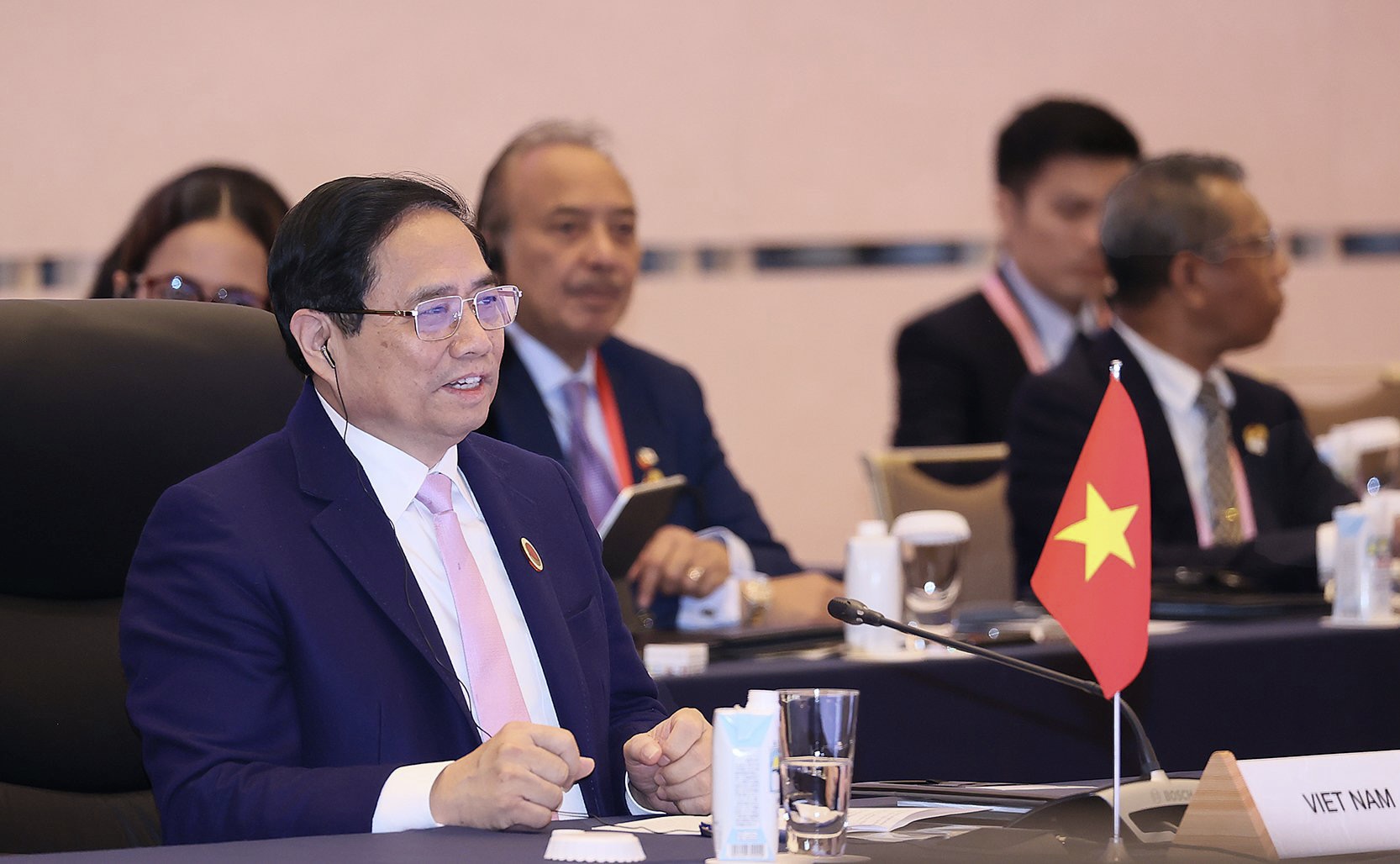Thủ tướng Chính phủ Phạm Minh Chính đề xuất 3 phương hướng lớn để quan hệ ASEAN-Nhật Bản trở thành hình mẫu, nhân tố tích cực. Ảnh: VGP.