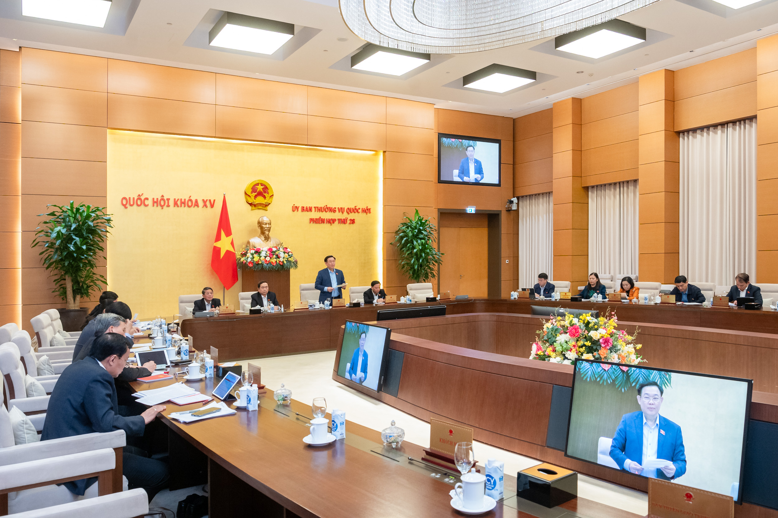 Ủy ban Thường vụ Quốc hội đã bế mạc phiên họp thứ 28. Ảnh: Quốc hội