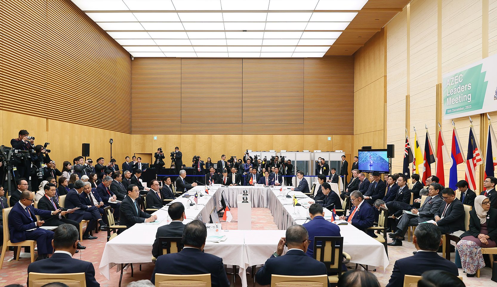 Các nước ASEAN và Australia đều đánh giá cao sáng kiến của Nhật Bản và việc lần đầu tiên tổ chức Hội nghị cấp cao. Ảnh: VGP.