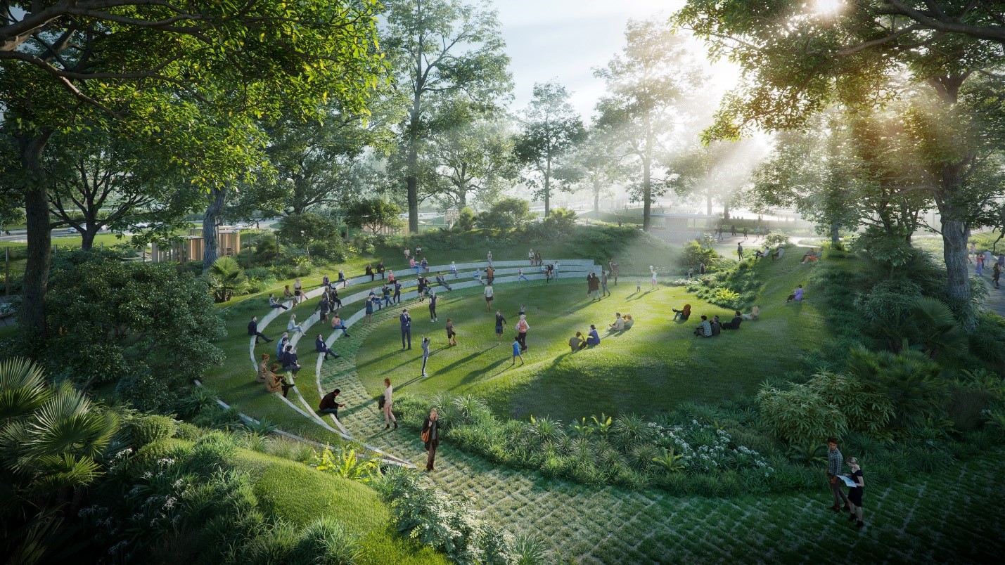 C&ocirc;ng vi&ecirc;n &ocirc;m c&acirc;y.