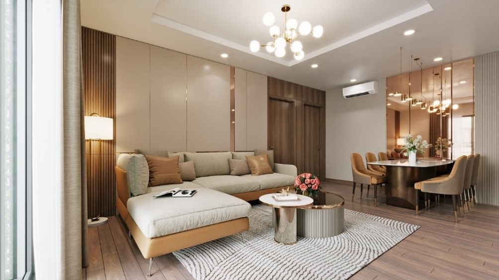 Tất cả căn hộ đều được hoàn thiện với thiết kế thông minh cùng không gian sống hiện đại.