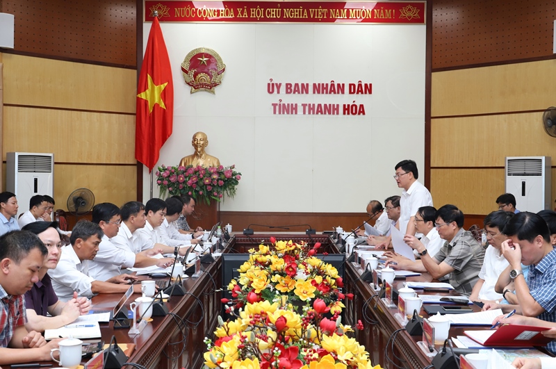 Toàn cảnh buổi làm việc giữa lãnh đạo tỉnh Thanh Hóa với Tổng công ty Truyền tải điện Quốc gia