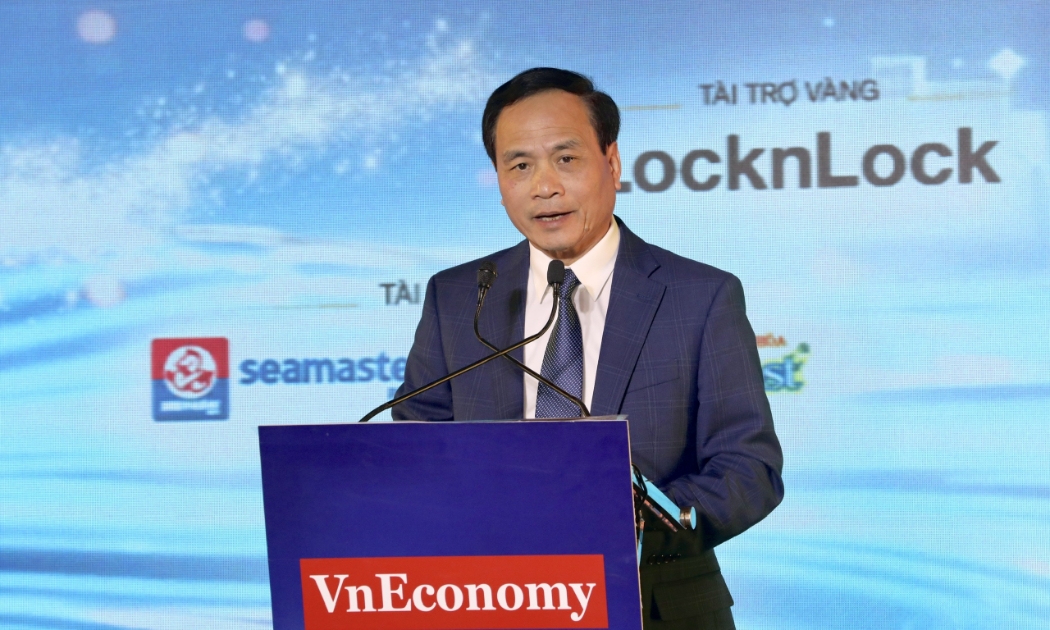 PGS.TS Phạm Ngọc Linh, Phó Chủ tịch Liên hiệp các Hội Khoa học Kỹ thuật Việt Nam tại Chương trình Tin Dùng Việt Nam 2023. Ảnh: Việt Dũng.