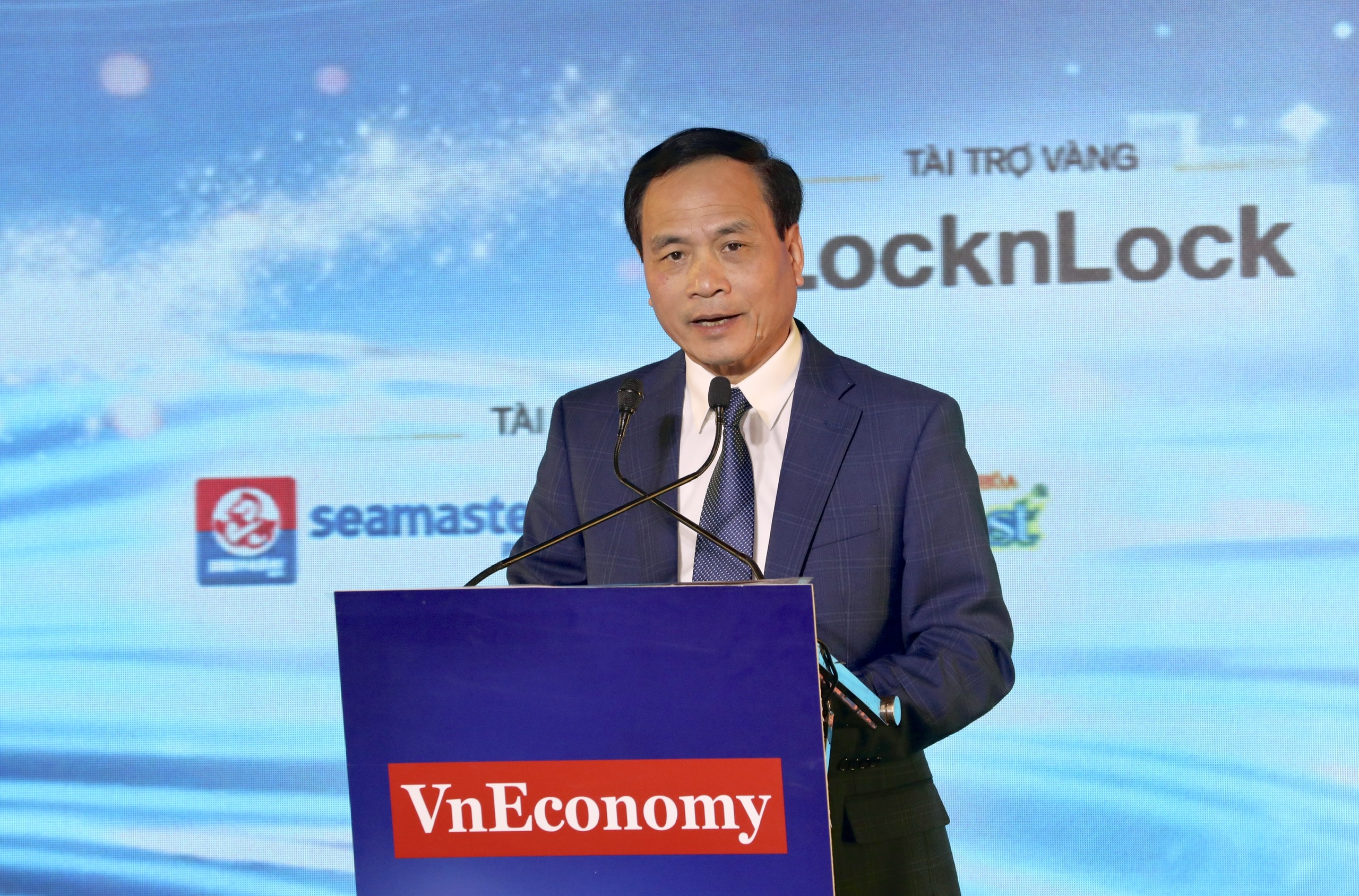 PGS.TS Phạm Ngọc Linh, Phó Chủ tịch Liên hiệp các Hội Khoa học Kỹ thuật Việt Nam tại Chương trình Tin Dùng Việt Nam 2023. Ảnh: Việt Dũng.