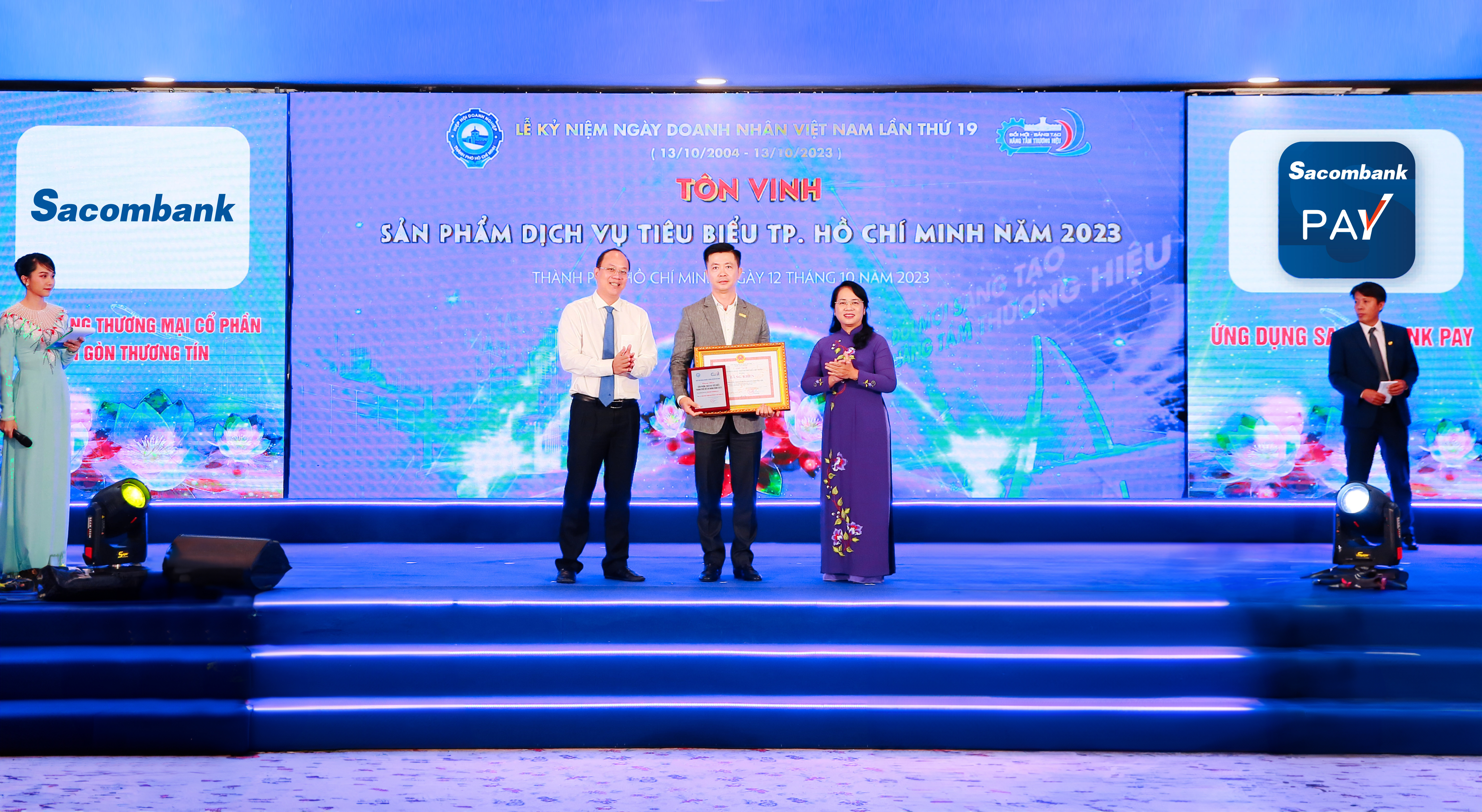 Ứng dụng Sacombank Pay trong thời gian qua li&ecirc;n tục gặt h&aacute;i được nhiều giải thưởng danh gi&aacute;.