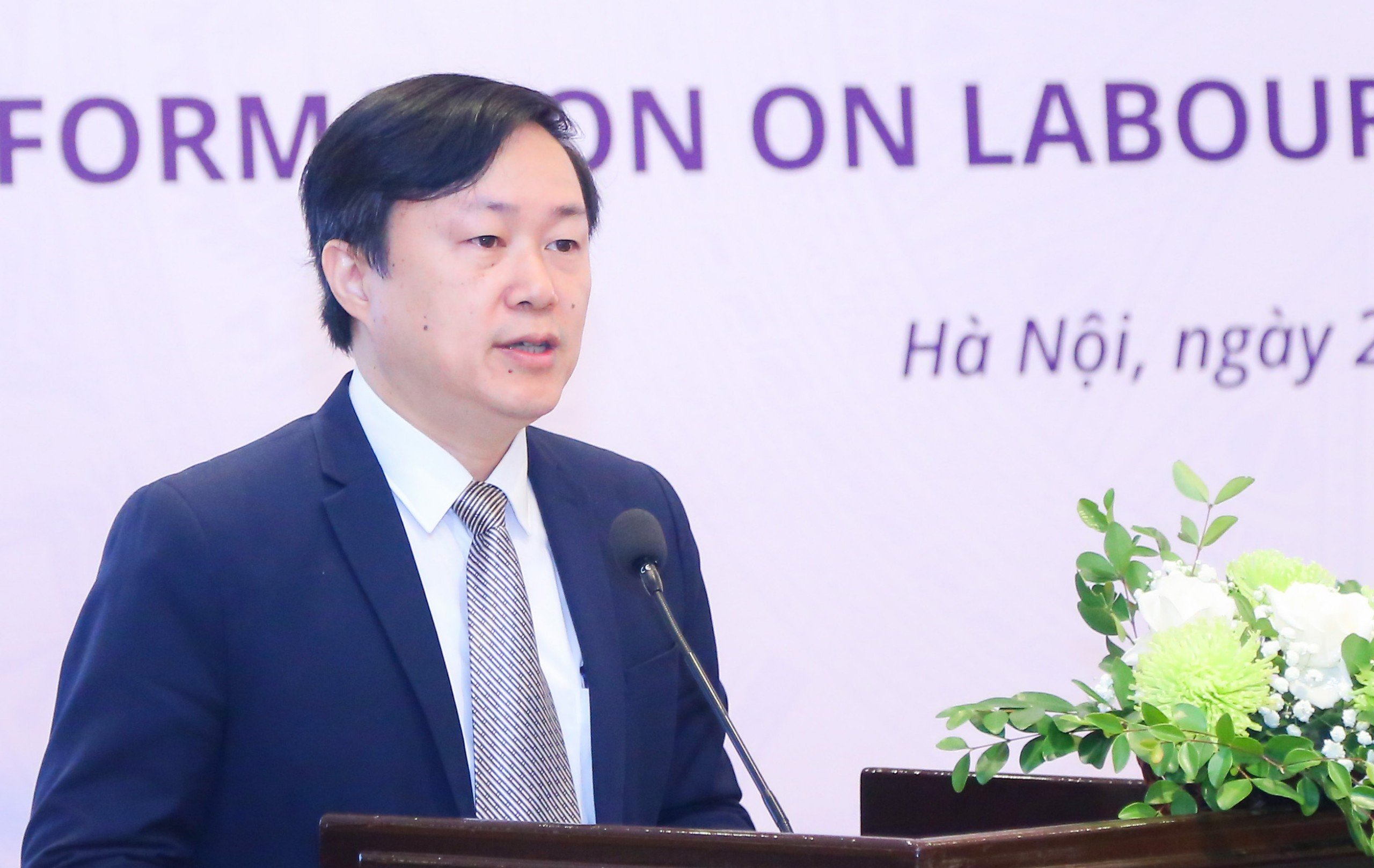 Ông Trần Hải Nam, Phó Vụ trưởng Vụ Bảo hiểm xã hội (Bộ Lao động – Thương binh và Xã hội). Ảnh: Nguyễn Sơn.