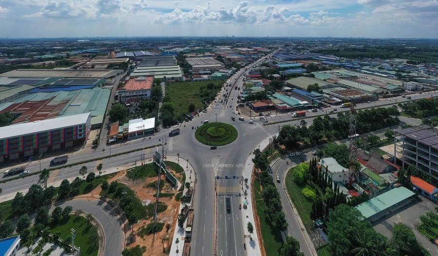 Một góc thành phố Tân Uyên, tỉnh Bình Dương