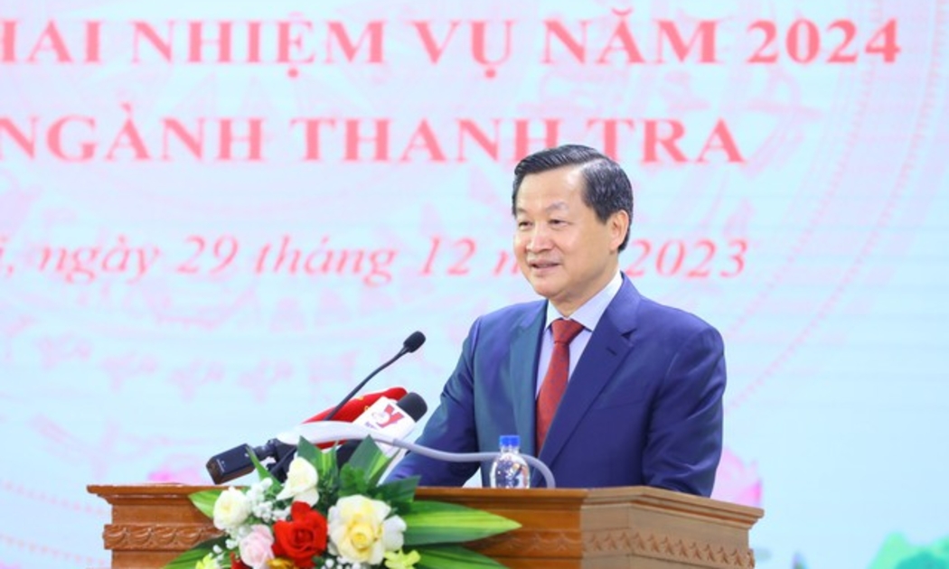 Phó Thủ tướng Lê Minh Khái: Toàn ngành thanh tra đã đạt nhiều kết quả tích cực, hoàn thành tốt các nhiệm vụ chính trị được Đảng, Quốc hội, Chính phủ, Thủ tướng Chính phủ và Thủ trưởng cơ quan hành chính các cấp giao. Ảnh VGP/Trần Mạnh