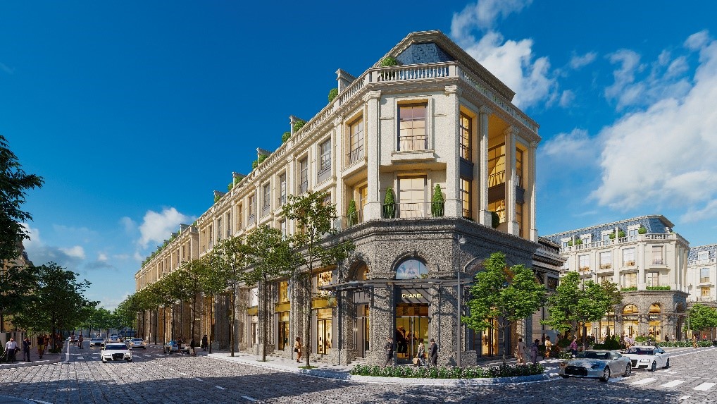 Thiết kế mặt ngo&agrave;i ấn tượng tại c&aacute;c d&atilde;y nh&agrave; phố ở dự &aacute;n The Light Square.