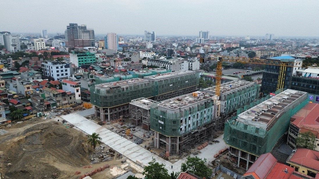 Cập nhật tiến độ x&acirc;y dựng tại dự &aacute;n The Light Square Th&aacute;i B&igrave;nh th&aacute;ng 12/2023.