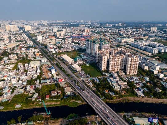 Akari City có quy mô 8,5ha toạ lạc trên đại lộ Võ Văn Kiệt.