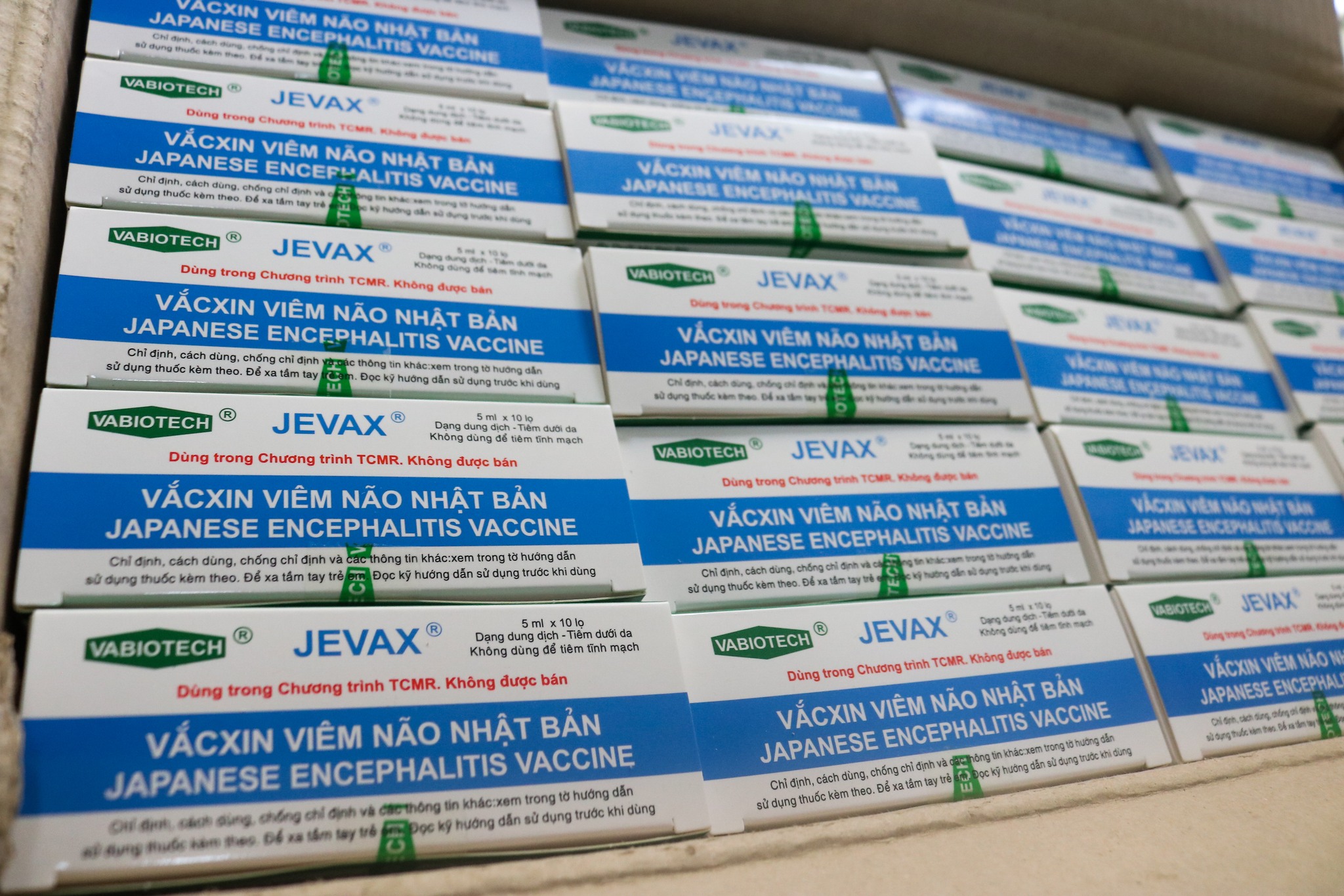 Số vaccine vi&ecirc;m não Nhật Bản. Ảnh - Phương Thảo.