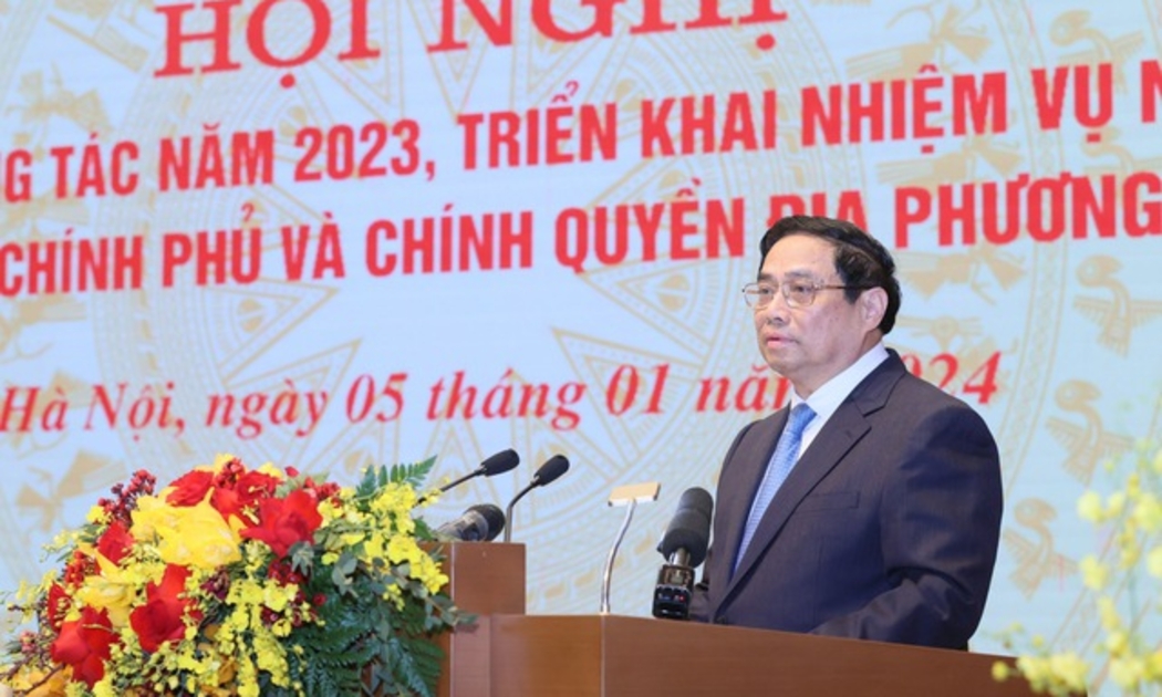 Thủ tướng Phạm Minh Chính phát biểu khai mạc Hội nghị - Ảnh: VGP