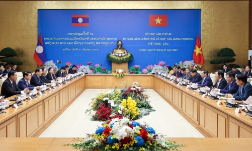 Phấn đấu tăng 10-15% kim ngạch thương mại giữa Việt Nam - Lào năm 2024