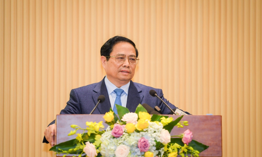 Thủ tướng Phạm Minh Chính phát biểu chỉ đạo tại hội nghị.