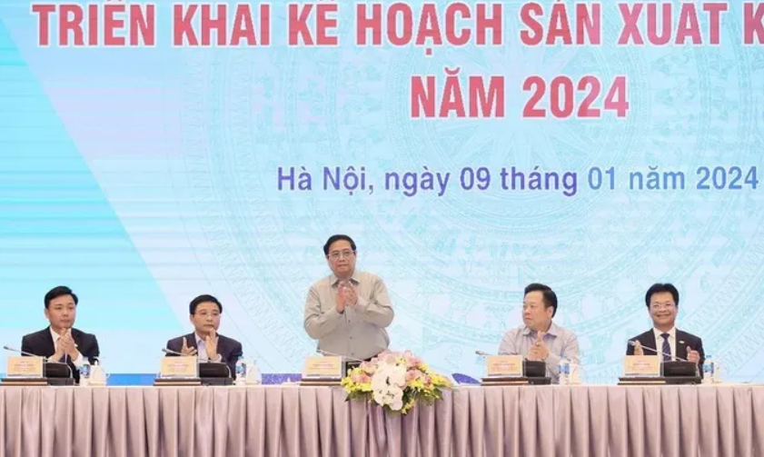 Thủ tướng Phạm&nbsp;Minh Ch&iacute;nh tới&nbsp;dự v&agrave; ph&aacute;t biểu chỉ đạo tại hội nghị.