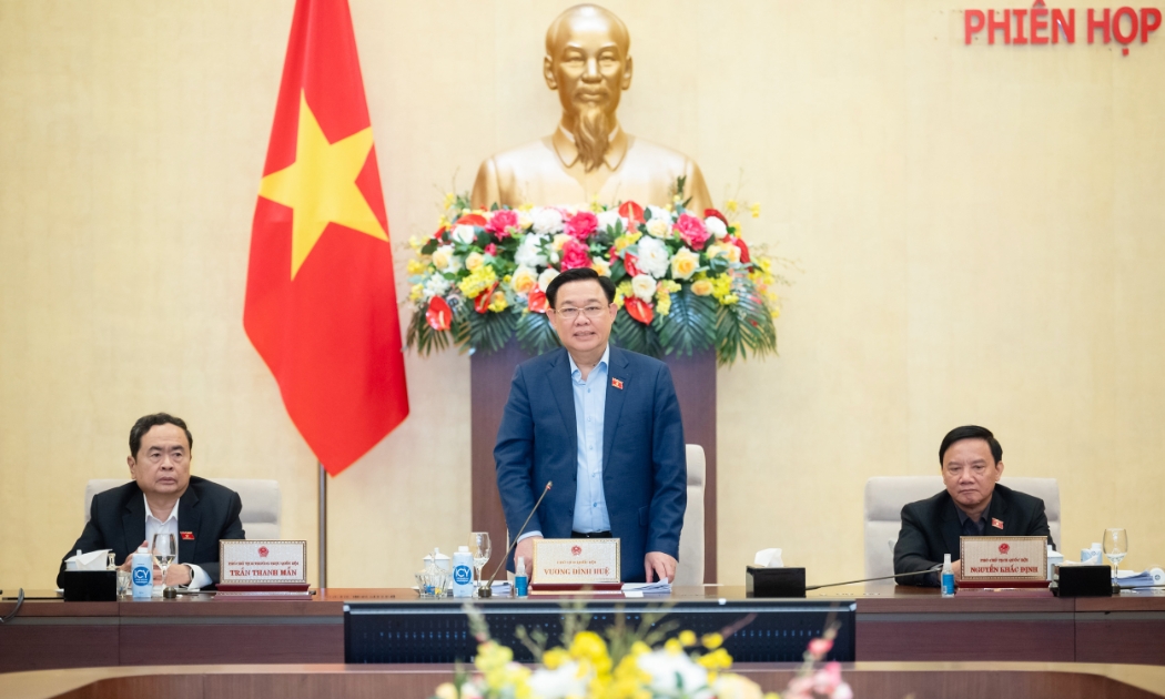 Ủy ban Thường vụ Quốc hội bế mạc phiên họp thứ 29. Ảnh: Quốc hội