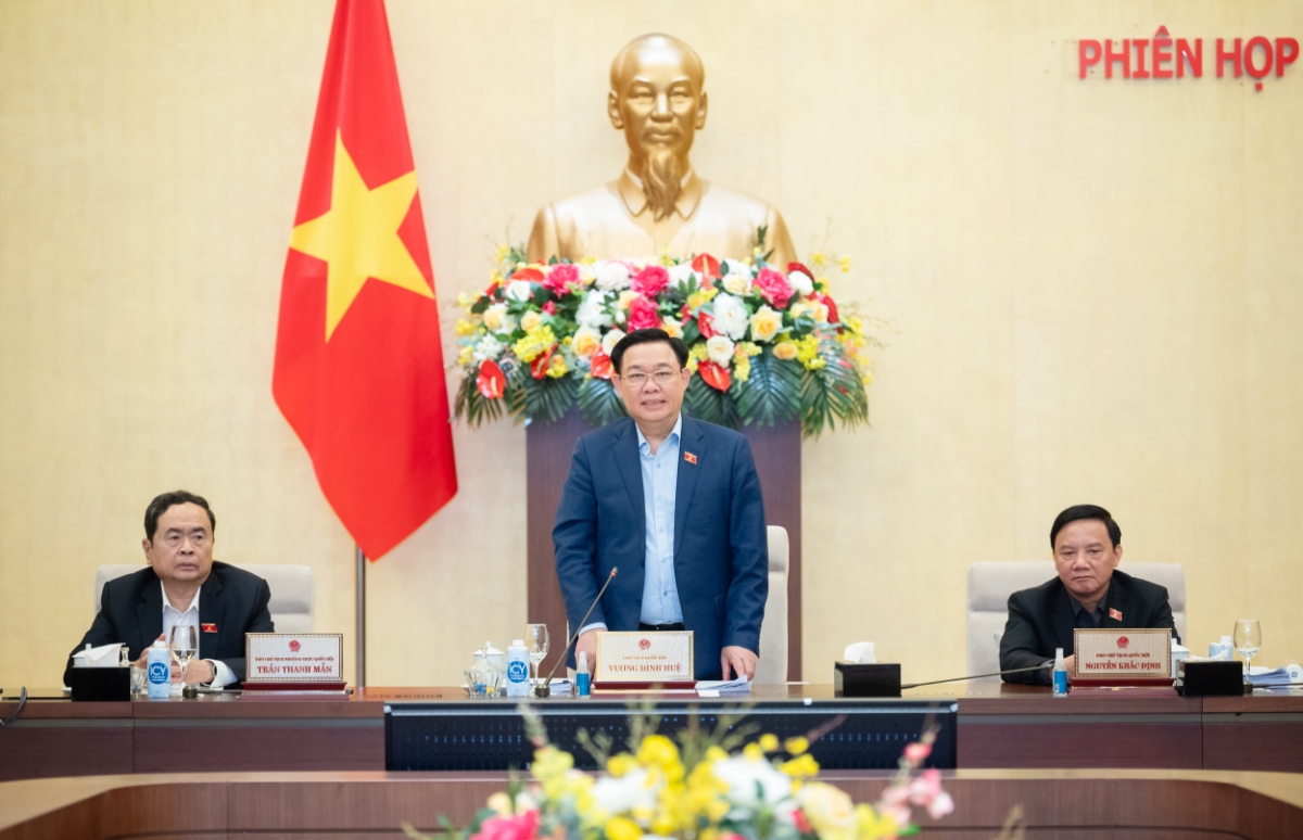 Ủy ban Thường vụ Quốc hội bế mạc phiên họp thứ 29. Ảnh: Quốc hội