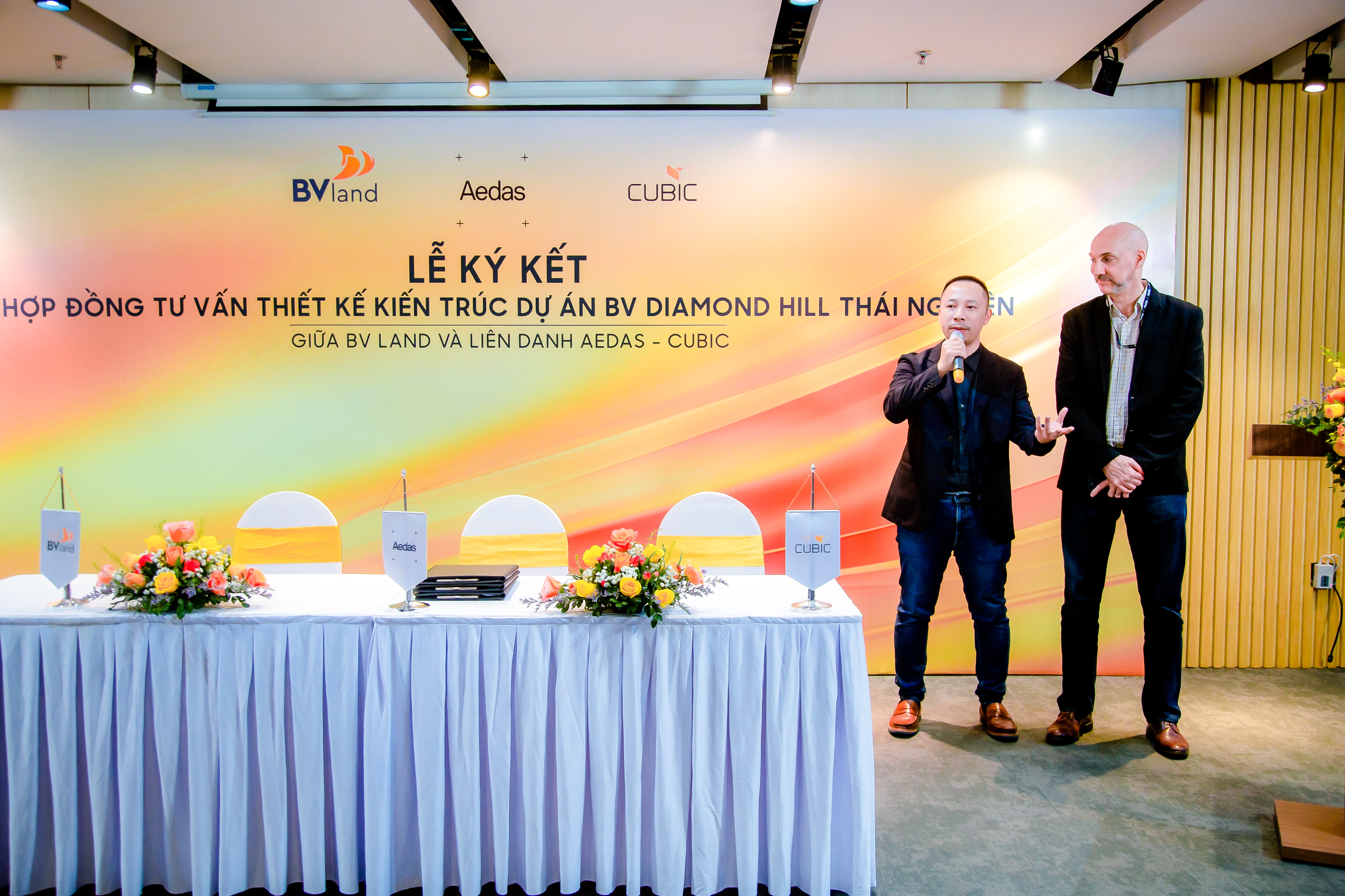 Đại diện Aedas chia sẻ cảm hứng trong thiết kế BV Diamond Hill Thái Nguyên.
