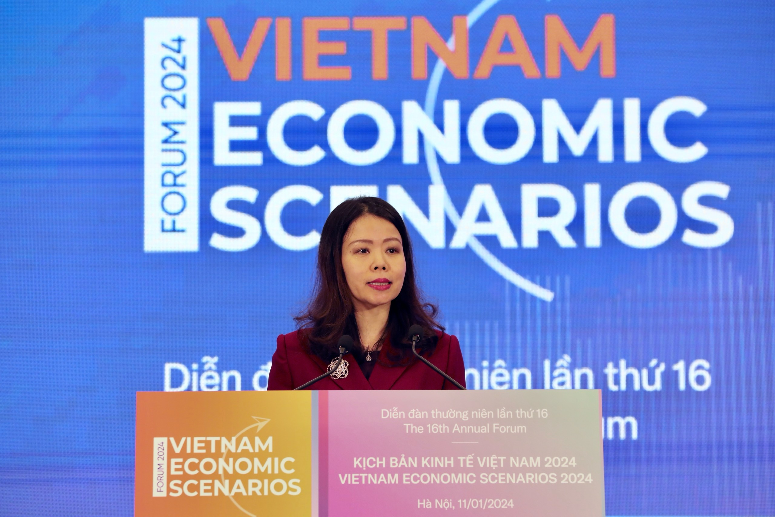 Bà Nguyễn Minh Hằng, Thứ trưởng Bộ Ngoại giao. Ảnh: Việt Dũng.