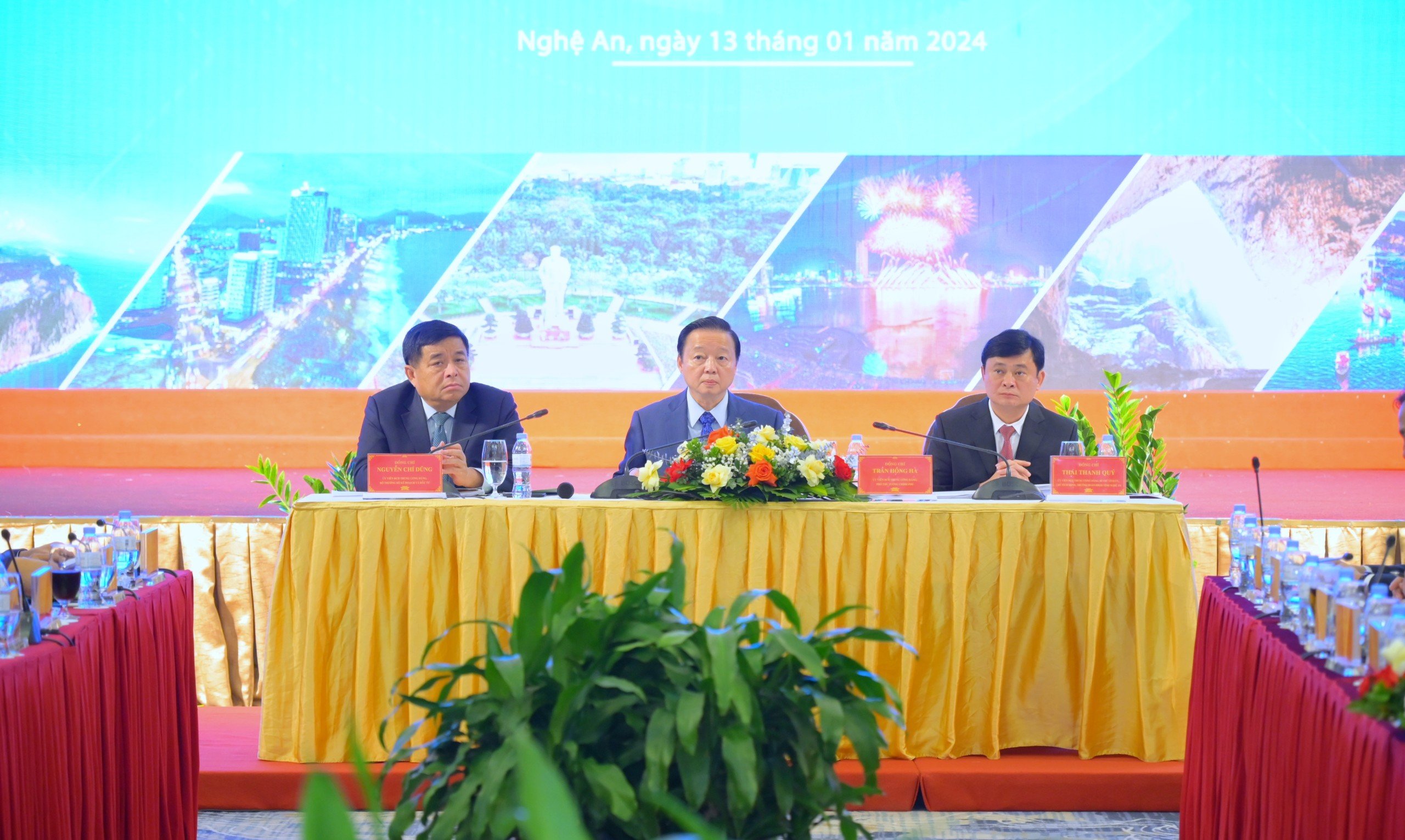 Hội nghị Hội đồng điều phối vùng Bắc Trung bộ và Duyên hải Trung bộ sáng ngày 13/1 tại Nghệ An có sự tham dự và chỉ đạo của Phó Thủ tướng Trần Hồng Hà.