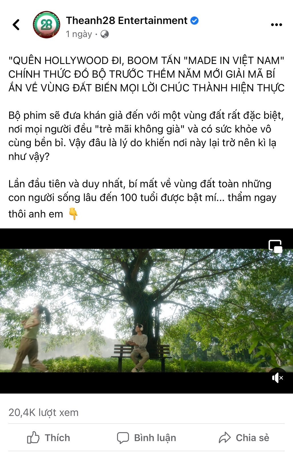 Diễn viên Thừa Anh Tuân xuất hiện trong phim, đi tìm hiểu những bí mật ở vùng đất Blue Zones.