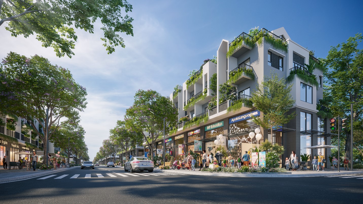 Những tuyến phố giáo dục tại The Campus.