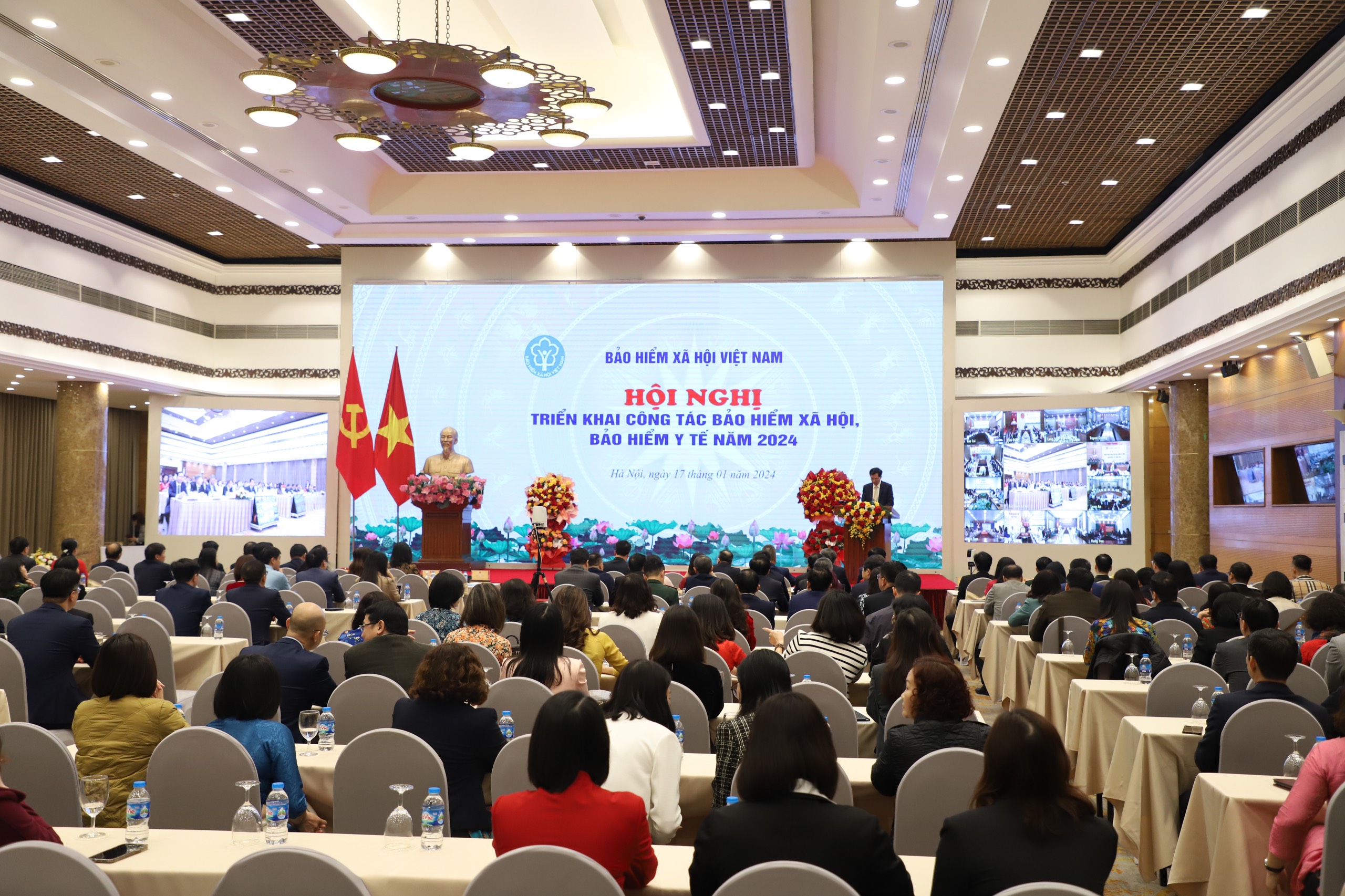 Toàn cảnh hội nghị. Ảnh - Bảo hiểm xã hội Việt Nam.