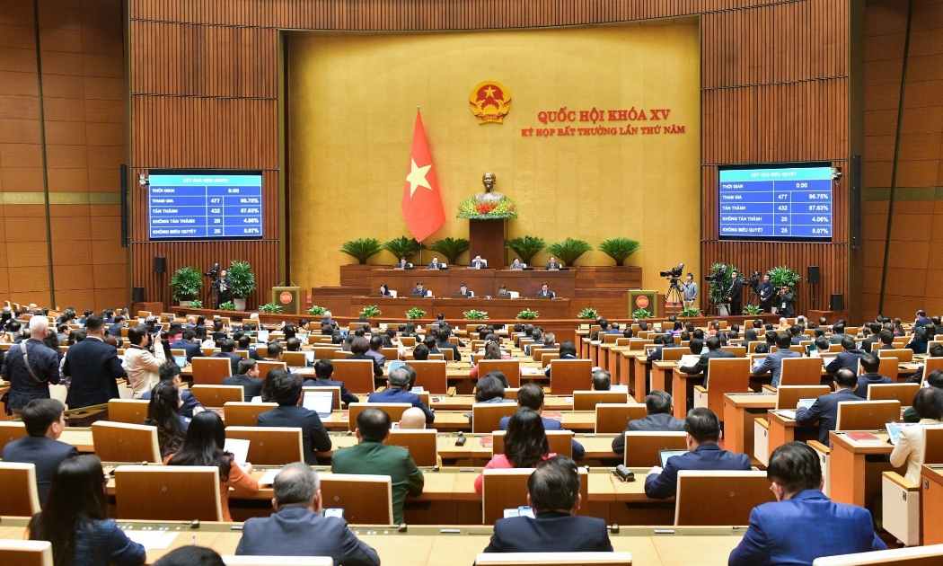 Quốc hội thông qua Luật Đất đai (sửa đổi).