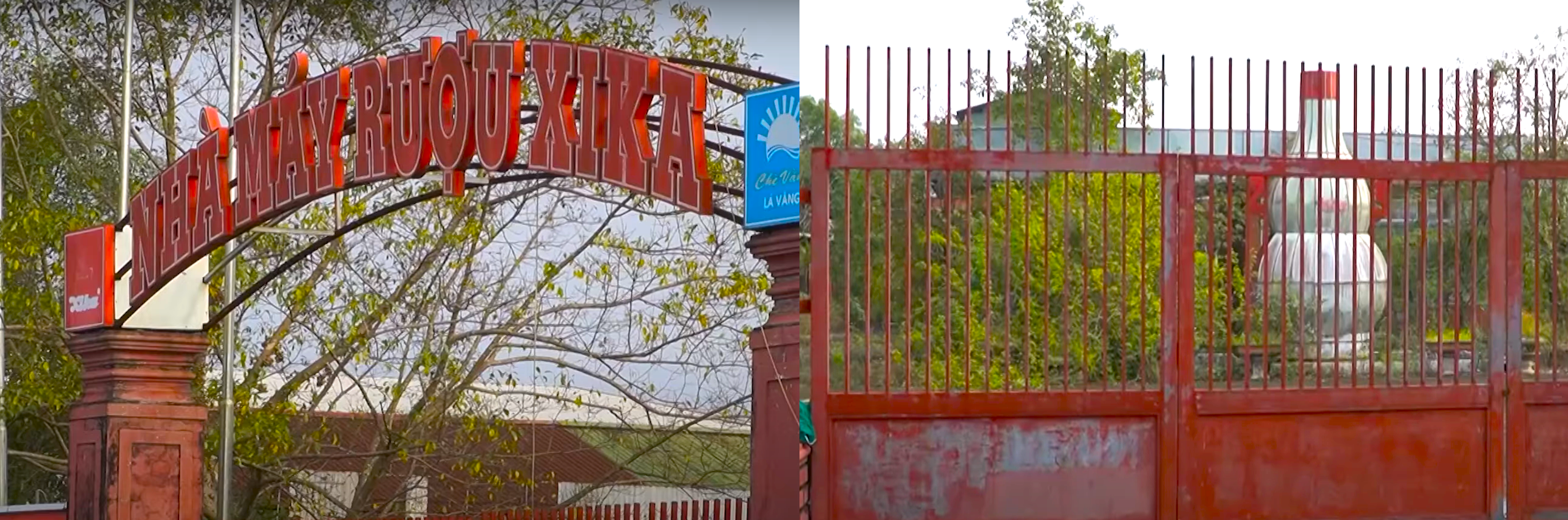 Nhà máy sản xuất rượu Xika thuộc Công ty TNHH Sikar tại cụm công nghiệp Diên Sanh, huyện Hải Lăng "cửa đóng, then cài" nhiều năm nay