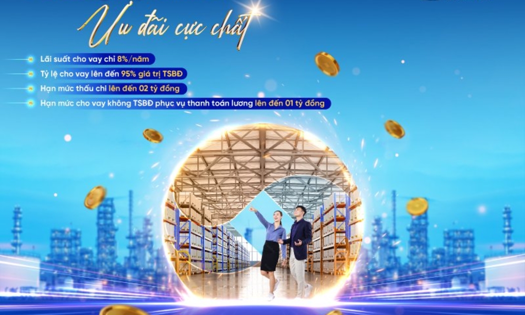NCB trợ lực cho doanh nghiệp sản xuất với nhiều ưu đãi đầu năm mới.